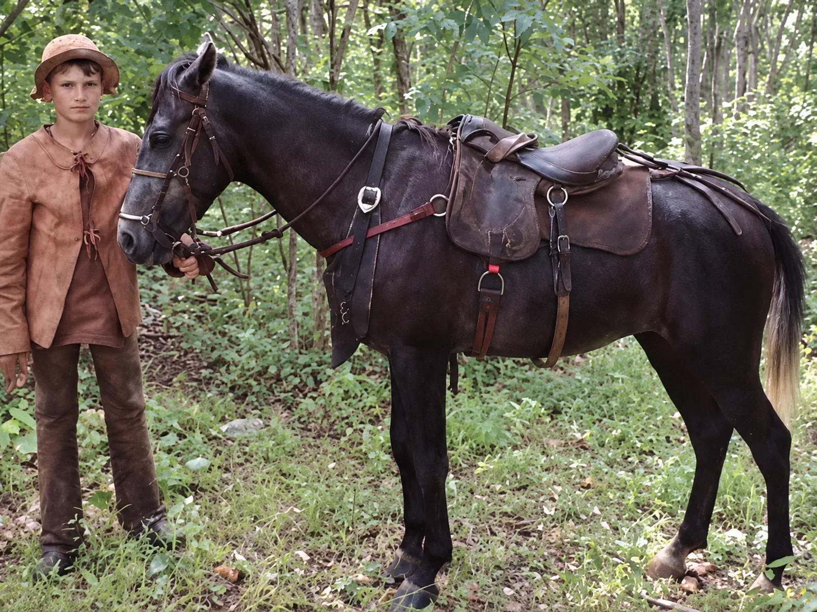 Vaqueiro e cavalo