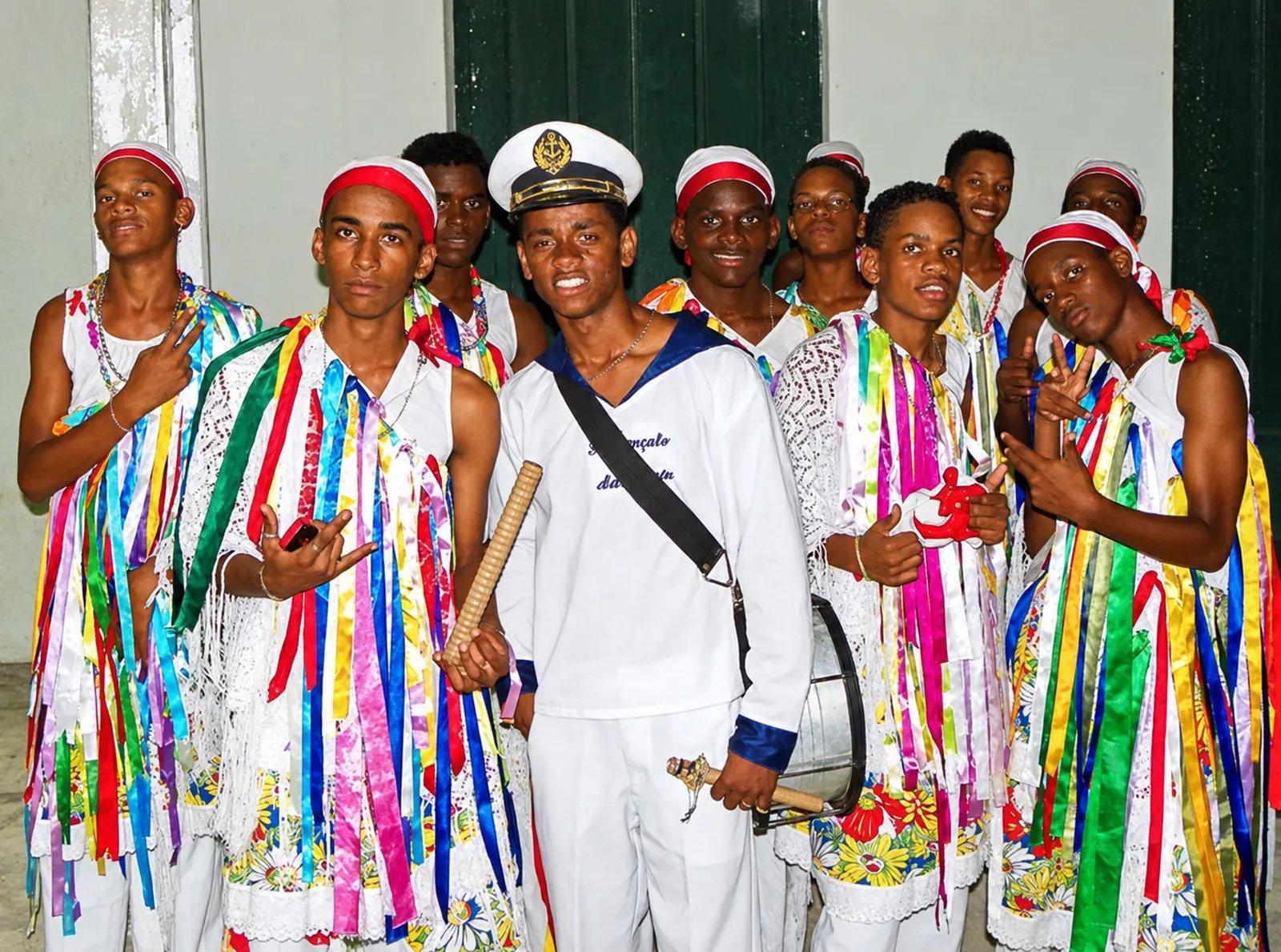 São Gonçalo da Mussuca: Grupo reunido com instrumentos